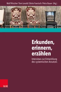 Erkunden, erinnern, erzählen: Interviews zur Entwicklung des systemischen Ansatzes_cover