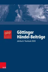 Göttinger Händel-Beiträge, Band 21_cover