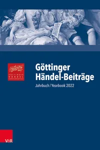 Göttinger Händel-Beiträge, Band 23_cover