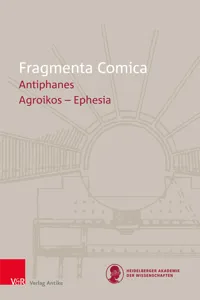 FrC 19.1 Antiphanes frr. 1-100_cover