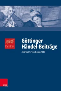 Göttinger Händel-Beiträge, Band 19_cover