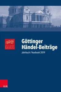 Göttinger Händel-Beiträge, Band 20_cover