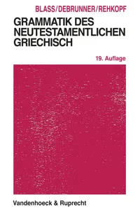 Grammatik des neutestamentlichen Griechisch_cover