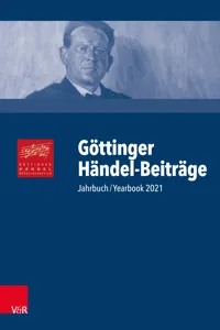 Göttinger Händel-Beiträge, Band 22_cover