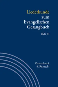 Liederkunde zum Evangelischen Gesangbuch. Heft 29_cover