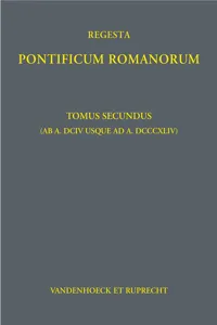 Regesta Pontificum Romanorum_cover