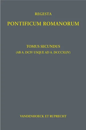 Regesta Pontificum Romanorum