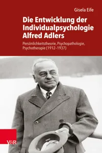 Die Entwicklung der Individualpsychologie Alfred Adlers_cover