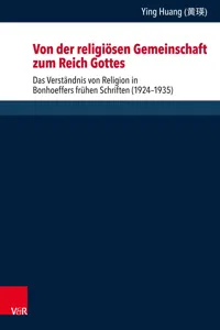 Von der religiösen Gemeinschaft zum Reich Gottes_cover