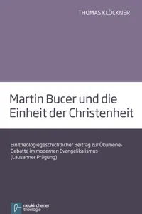 Martin Bucer und die Einheit der Christenheit_cover