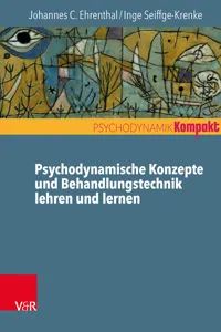 Psychodynamische Konzepte und Behandlungstechnik lehren und lernen_cover