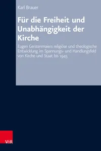 Für die Freiheit und Unabhängigkeit der Kirche_cover