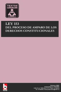 Ley 153 Del proceso de amparo de los derechos constitucionales_cover