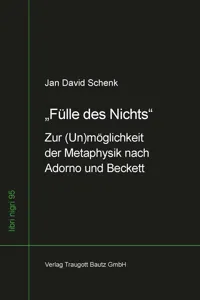 „Fülle des Nichts“_cover