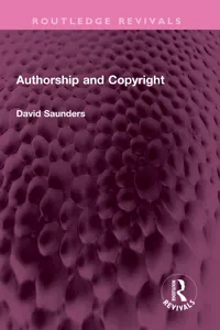 Authorship and Copyright_cover