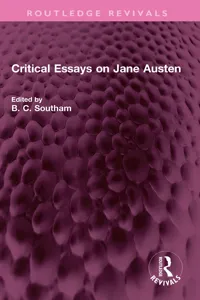 Critical Essays on Jane Austen_cover