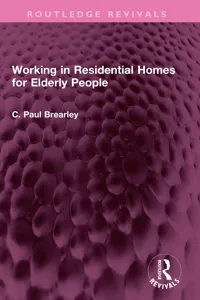 Working in Residential Homes for Elderly People_cover