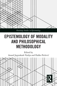 Epistemology of Modality and Philosophical Methodology_cover