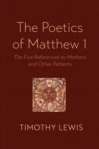 The Poetics of Matthew 1_cover