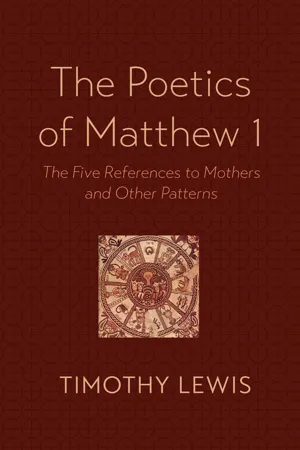 The Poetics of Matthew 1