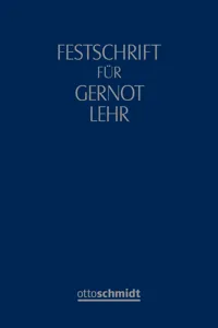 Festschrift für Gernot Lehr_cover
