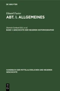 Geschichte der neueren Historiographie_cover