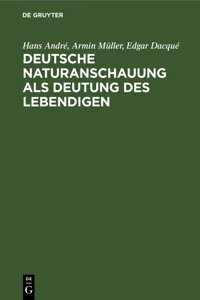 Deutsche Naturanschauung als Deutung des Lebendigen_cover