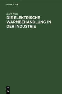 Die elektrische Warmbehandlung in der Industrie_cover