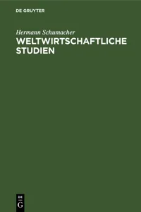 Weltwirtschaftliche Studien_cover