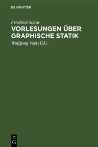 Vorlesungen über graphische Statik_cover