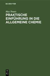 Praktische Einführung in die allgemeine Chemie_cover