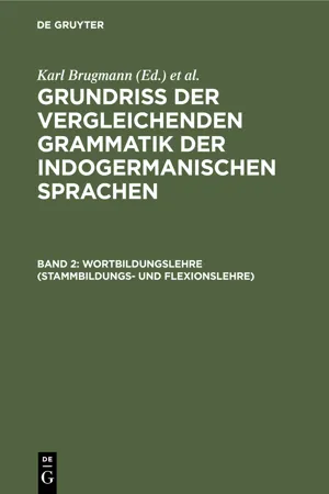 Wortbildungslehre (Stammbildungs- und Flexionslehre)