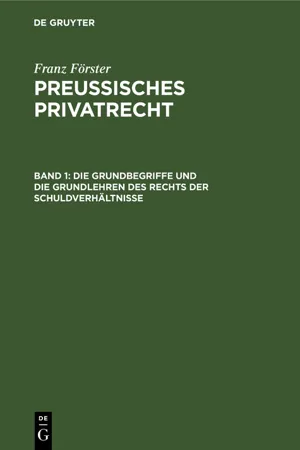 Die Grundbegriffe und die Grundlehren des Rechts der Schuldverhältnisse