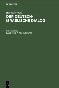 Bd. 7: Teil III, Kultur_cover