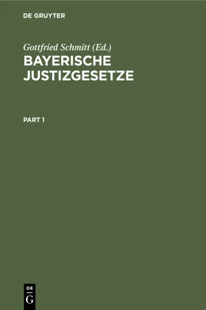 Bayerische Justizgesetze