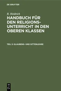 Glaubens- und Sittenlehre_cover