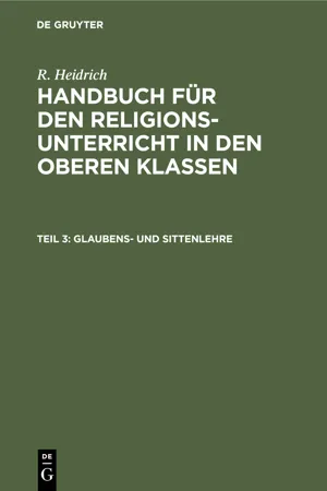 Glaubens- und Sittenlehre