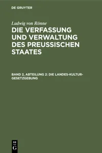 Die Landes-Kultur-Gesetzgebung_cover