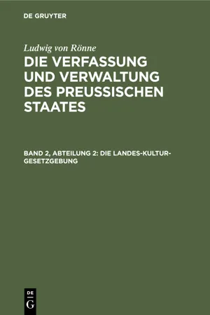 Die Landes-Kultur-Gesetzgebung