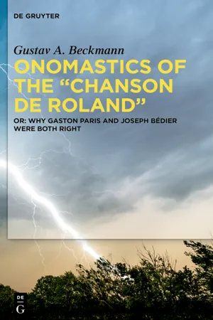 Onomastics of the "Chanson de Roland"