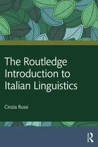 The Routledge Introduction to Italian Linguistics_cover