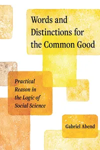 Words and Distinctions for the Common Good_cover