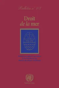 Droit de la mer Bulletin, No. 107_cover