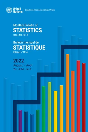 Monthly Bulletin of Statistics, August 2022/Bulletin mensuel de statistiques, août 2022