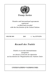 Treaty Series 3054/Recueil des Traités 3054_cover