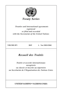 Treaty Series 3071/Recueil des Traités 3071_cover