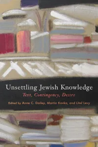Unsettling Jewish Knowledge_cover