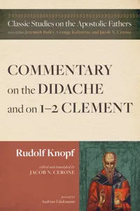 Commentary on the Didache and on 1–2 Clement_cover