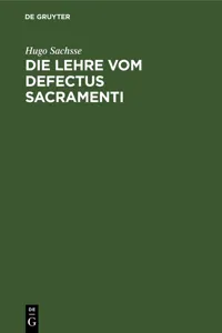 Die Lehre vom Defectus Sacramenti_cover