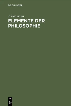 Elemente der Philosophie